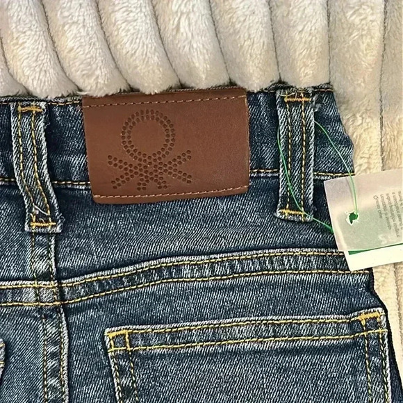 NWT - United Colors of Benetton  - infant/baby denim jeans. Size 12 months - Picture 5 of 6
